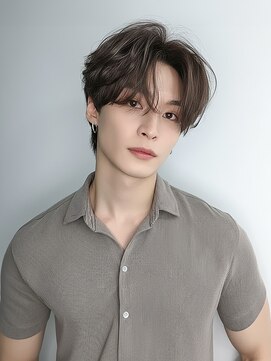 クラン(clan) ニュアンスパーマ、MEN’S HAIR 、刈り上げセンターパート