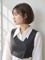 キサ ファータ 恵比寿(kisa fata)&nbsp;あごラインボブシースルーバング20代30代40代恵比寿