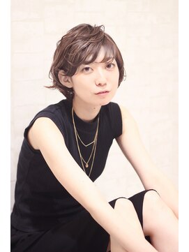 グランドレイ 杉並下井草店(GRAND re-i) イルミナ、アメイジアトリートでグレージュうるツヤショート。