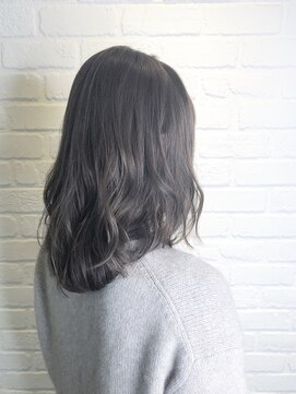 デイジー インデックスヘア 大島店(DAISY index hair) 毛先パーマ×ネイビーカラー×大人かわいい×マーメイドアッシュ