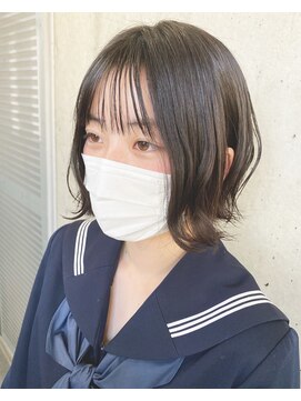 ガルボ ヘアー(garbo hair) #学生カット#外ハネボブ#ボブ#高校生#下村スタイル