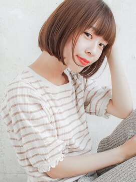 ルティア(Lutia) オレンジベージュ　まとまりボブ