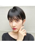 似合わせカットアースカラーくびれヘア地毛風カラー渋谷韓国