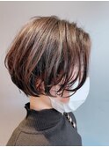グラデーションショートボブ