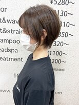 モリオ フロム ロンドン サッポロファクトリー店(morio FROM LONDON)&nbsp;【morio】札幌ショート　大人かわいい耳かけ透け感ショート