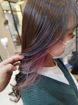 ネウィサリュー 立川(newi saLyu) 大人かわいいくびれミディラベンダーインナーカラー