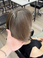 ヴィフ 大船(VIF)&nbsp;前髪マチルダボブピンクベージュインナーグレージュウルフ