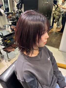 トレス(TRESS) レイヤーボブ　ウルフボブ　ラベンダーカラー