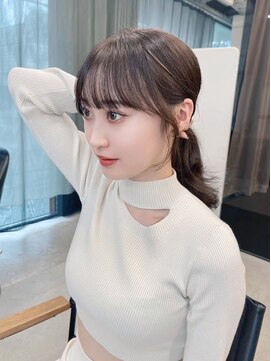 アリュウル 表参道(ALLURE) アレンジしても可愛いお顔周りカット◎矢口