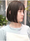 ショートヘアショートボブ縮毛矯正白髪ぼかし表参道青山30代