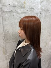 デフカッヅ 北千住(DEF CUTZ) Wカラー×オレンジブラウン