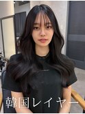 韓国レイヤー/レイヤーカット/顔周りカット/顔周りレイヤー