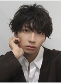 シャドウパーマ マッシュ 平井 メンズカット 韓国