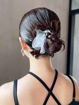 おくれ毛ロング韓国ヘア顔周りレイヤー_ba565034