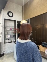 アールトゥーヘアー(art To Hair)&nbsp;オレンジカラー/暖色カラー/ボブ/外はねボブ