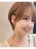 顔まわりで差がつく！小顔見えナチュラルショート