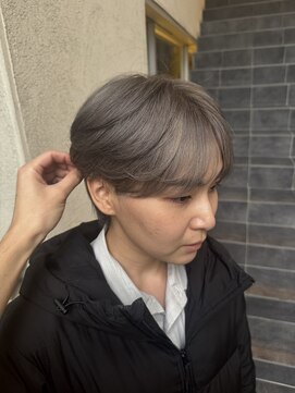 レックスヘアーインターナショナル(ReX HAIR INTERNATIONAL) 【中野倫大朗】グレージュ×シースルーマッシュ　心斎橋