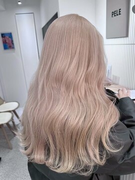 ペレ 梅田(PELE) イメチェン/ピンクベージュ/アン ブレラカラー/前髪/梅田
