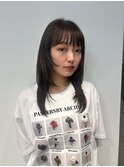 艶ストレート/ストレートレイヤー/顔まわりレイヤー
