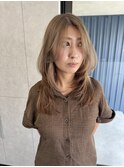 佐賀市/大人かわいいハッシュカット/レイヤーカット/ブリーチ
