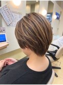 大人のコントラストハイライト×ショート