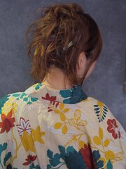 浴衣ヘアセット