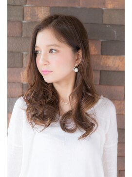 ヘアーズ ロッソ テラス(hair's ROSSO TERRACE) 【鶴見】センターパート無造作カールふわミディ☆[30代40代50代]