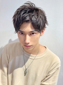 ネイロ 錦糸町(NeiRo) men'shairマッシュウルフサイドグラデーションシルバーカラー