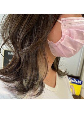 ヘアアンドスペース ベロン(hair&space velon) 伸ばしかけミディインナー