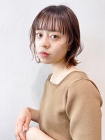 アイティー バイ アルバム 中野店(IT by ALBUM) ボブウェーブ_Aラインボブマロンベージュ_ba8489