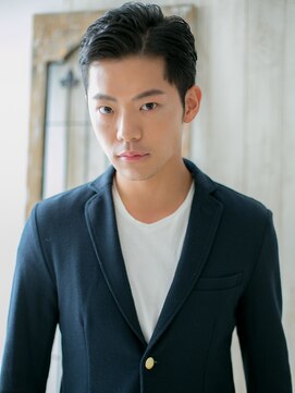 トニーアンドガイ メン 与野駅前店(TONI&GUY MEN) 七三オールバックでワイルドツーブロックc