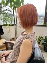 イット(it.)&nbsp;it.Style 切りっぱなしボブ オレンジカラー ミニボブ