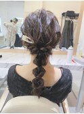 ヘアセット/ヘアアレンジ/ハーフアップ/ポニーテール/アップ