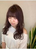 ピンクベージュで春カラー