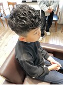 黒髪/グレーベージュ/レイヤーロング/前髪パーマ/吉祥寺M7