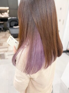 エレクシィ(ELEXY) パープルインナー　セミロングスタイル