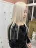 【業界最高峰ケア】カット+エフェクトブリーチ+トリートメント/縮毛矯正可