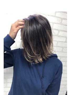 ラックスビーギャラリー なんば駅前店(LUXBE GALLERY) *津村*style by LUXBE*バレイヤージュ☆グラボブ