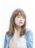 ナチュラル外ハネ大人っぽミディ[八王子]ROCCO