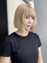 オフホワイト 大阪店(Off-White) ハイトーン顔まわりカットホワイトベージュ