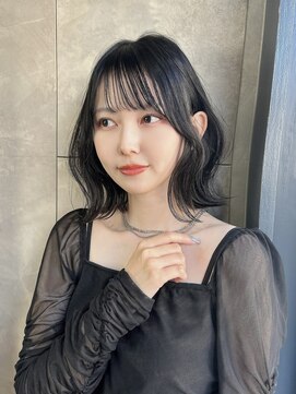 トルネード(TORNADO) 韓国風くびれボブ シースルーバング ウェーブパーマ s31