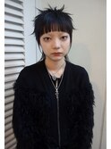 マレットグランジエアレイヤーカットラウンドバング