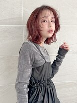 シェール(cher) 顔まわりレイヤー/ミディアムボブ【cher西宮北口:IKUKA】