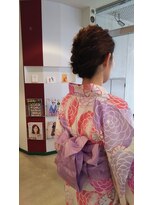 シーズンズ(SEASONS)&nbsp;浴衣着付け&ヘアアレンジ￥8400 1番　アップスタイル