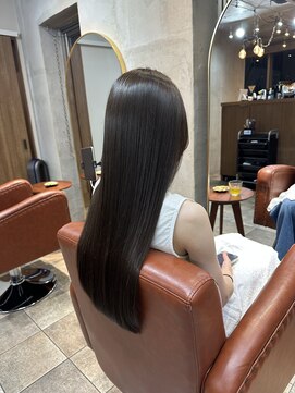 シアー(SHEER.) 髪質改善カラー×オリーブベージュ【表参道,青山,外苑前美容室】