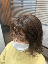 ハサミバイアトリエナガノ 千葉(8sami by atelier nagano) デザインカラー/レイヤーカット/ウエットヘア/オリーブベージュ