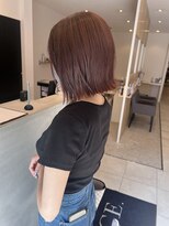 アヴァンス 江坂店(AVANCE.)&nbsp;ラベンダーピンクブラウン　ヘイリーボブ