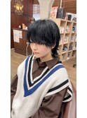 刈り上げマッシュ マッシュウルフ 中性ウルフ メンズライク 王寺