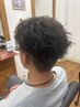 メンズカット+特殊パーマ