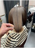 切りっぱなしボブ葛西髪質改善｜葛西縮毛矯正｜葛西白髪ぼかし